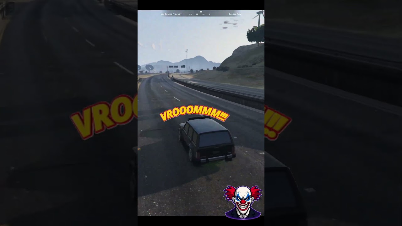 VROOOM- VROOOM🏎️ #gta5 #gtarp #shorts #clown #chaosgaming #funnyclip #gamingchaos