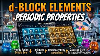 Properties of transition elements, atomic radius and oxidation state for class 12th students Part -1