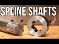 Making spline shafts for a gearbox internal splines too