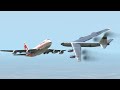 B52 Almost Collide Boeing 747 In The Mid Air