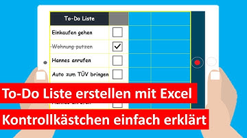 Excel: Kontrollkästchen / Checkboxen einfügen z.B. für To-Do Liste | mit bedingter Formatierung