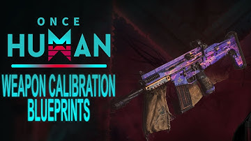 Once Human: Weapon Calibration/Blueprints