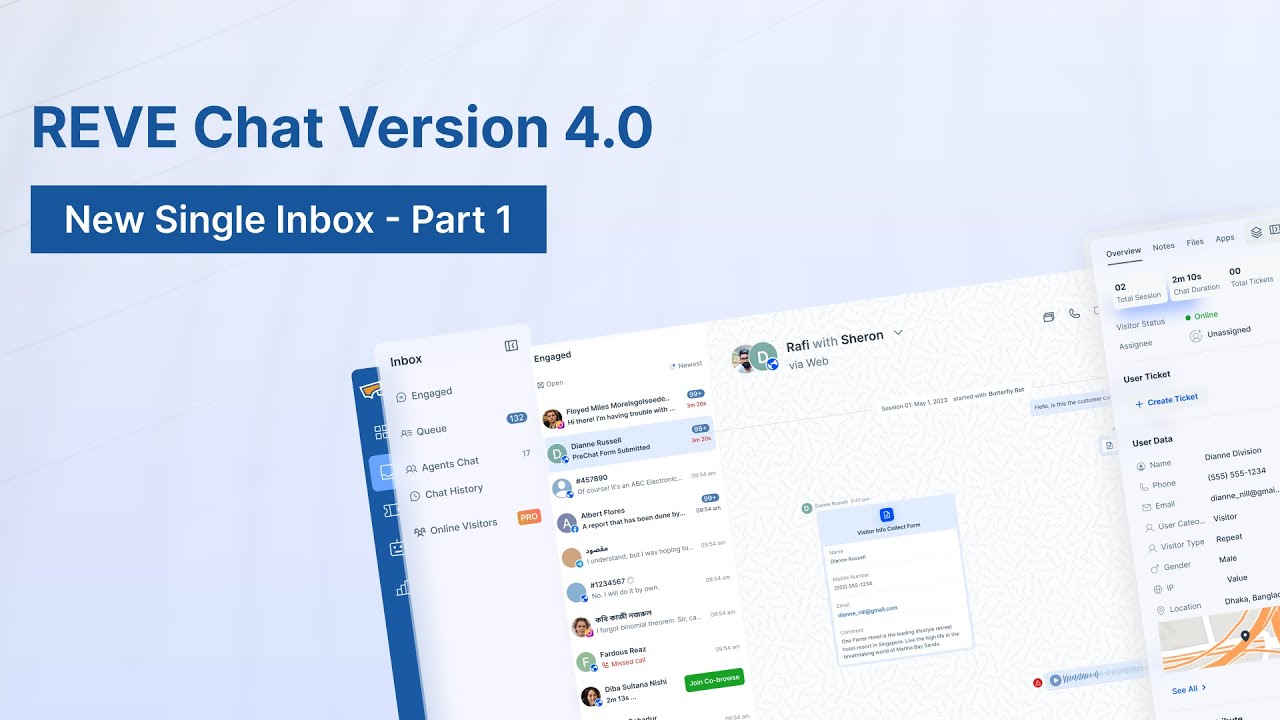 REVE Chat Version 4.0: Explore New Single Inbox - Part 1 - YouTube