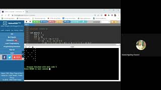 Sintaks Kode Program Untuk Membuat Pola Karakter Huruf M | Pemrograman C Nested Looping For