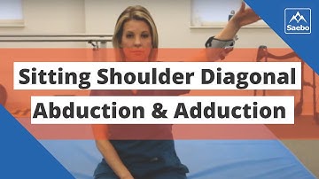 SaeboMAS Exercise - Sitting Shoulder Diagonal Abduction and Adduction