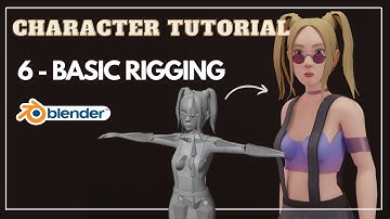 Blender Character Modeling Tutorial - Basic RIGGING / Part -6