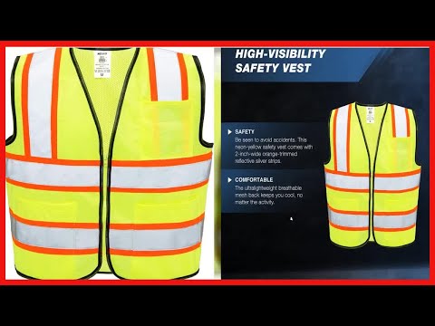 Great product - Neiko 53989A High Visibility Safety Vest with 3 Pockets and Zipper, Neon Yellow | S