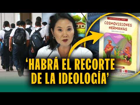 'No solo habrá recorte de pelo': Keiko Fujimori anunció revisión de textos escolares por ideología