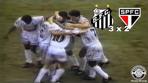 Santos 3 x 2 São Paulo - 05/09/1992 Melhores Momentos - Narração: Luciano do Valle + Jornal Nacional