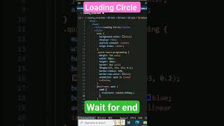 loading circle ⭕ #shorts #programming #animation
