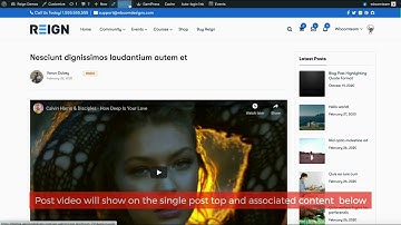 How to Use WordPress Video Post Format - Reign BuddyPress Theme