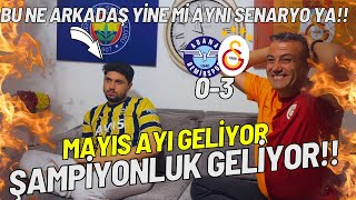 Adanademirspor 0-3 Galatasaray| Fenerbahçeli Galatasaraylı Babası ile Galatasaray Maçına Tepki..