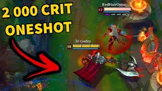 Darius 2 000 Crit Oneshot - Full Crit Darius Insane Damage