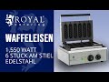 Waffeleisen Royal Catering RCWM-1500-S | Produktpräsentation