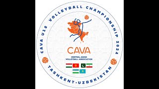 Kyrgyzstan - Tajikistan. Boys Cava U18 Volleyball Championship 2024 Tashkent, Uzbekistan.