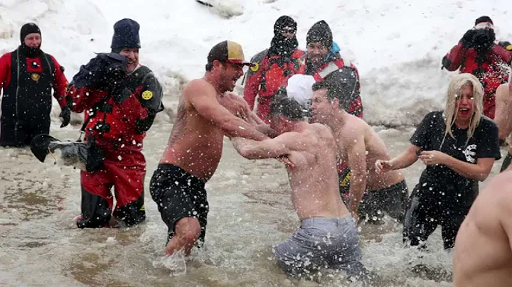 Lady Gaga Takes the Polar Plunge with Vince Vaughn