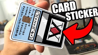 Making Card Cover Stickers - decorating my debit card (hunter x hunter)