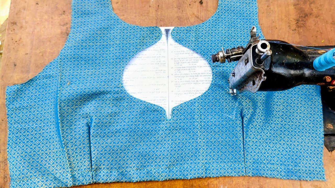 Beautiful blouse back neck design with paper 