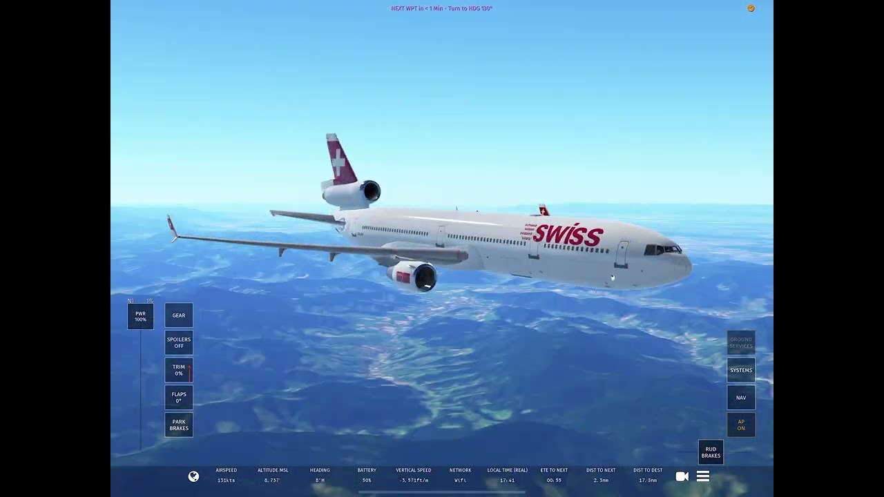 Landing an M-11 which no engine Swiss