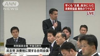 着地見えない消費税増税　いつまで議論？（12/03/22）