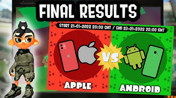 [Splatoon 2] Apple vs. Android Custom Splatfest Results! [Discord Server]
