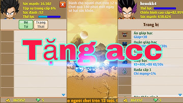 Ngọc rồng online - tặng acc có đệ cho ae