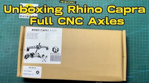 Unboxing Rhino Capra Full CNC Axles and Assembled!