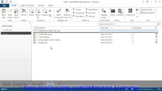 Información Microsoft Office Outlook Tutorial Tasks 7.1 Employee Group Training Actualización