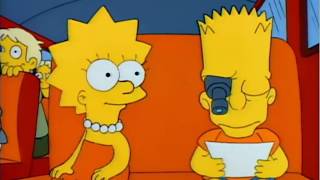 Bart Simpson Forges His Report Card