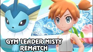Pokémon Lets Go Pikachu & Eevee Gym Leader Misty Rematch 1080P60