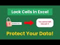 Lock Cells in Excel WITHOUT Locking Everything – Smart Way