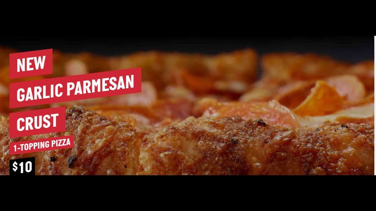 New!Papa John's Garlic Parmesan Crust Pizza YouTube
