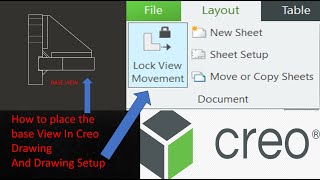 Creo Drawings: For Absolute beginners Tutorial: 001
