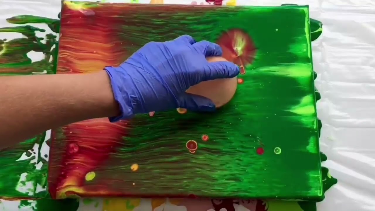 Blumen Acrylgiessen - Flower Acrylic Pour I Veronika Mikalova ft Lukas Cryl Studio