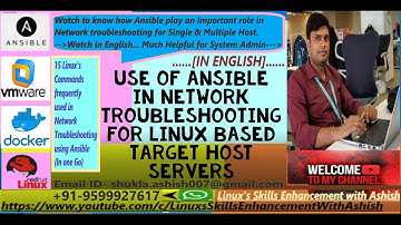 Use of Ansible Automation in Network Troubleshooting for Hosts (in English) | With Ashish || Lec-17