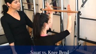 Squat Vs Knee Bend  ( Mind Your Body, NYC)