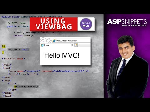 Using ViewBag in ASP.Net MVC