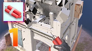 Captain TNT | 1 - 20 Orders | Explode And Destruct Buildings | Android Gameplay screenshot 2