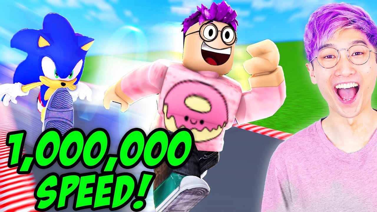 Can You Get 1 000 000 Speed In This Crazy Roblox Game Legends Of Speed Youtube - what is lankybox roblox name