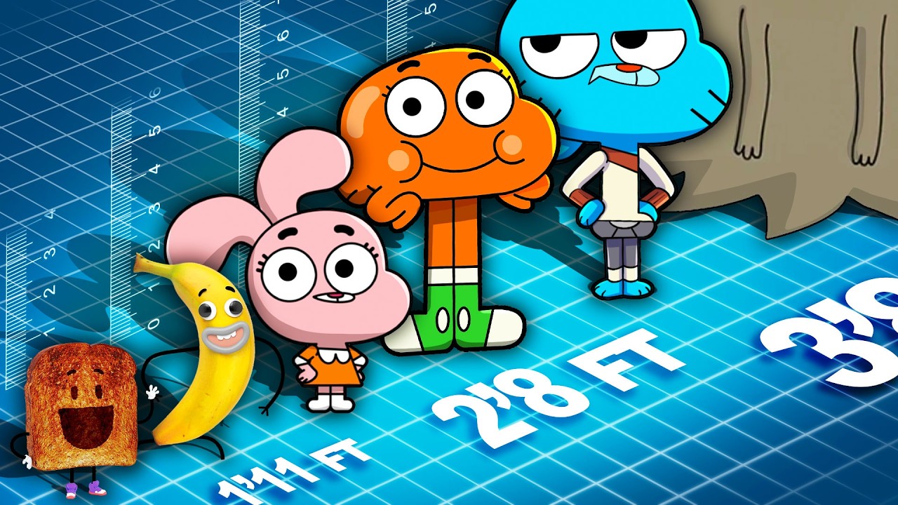 How Tall is EVERY Gumball Character?