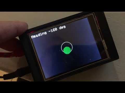 Spirit Level ball demo with Annex 32 and an internal MPU9250 - ESP32 -