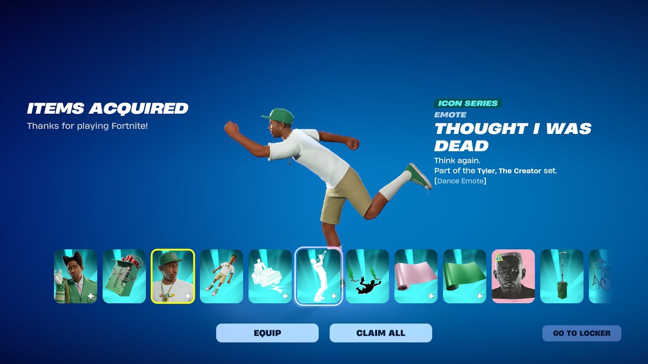 Tyler the Creator is back in Fortnite! (Fortnite item shop)