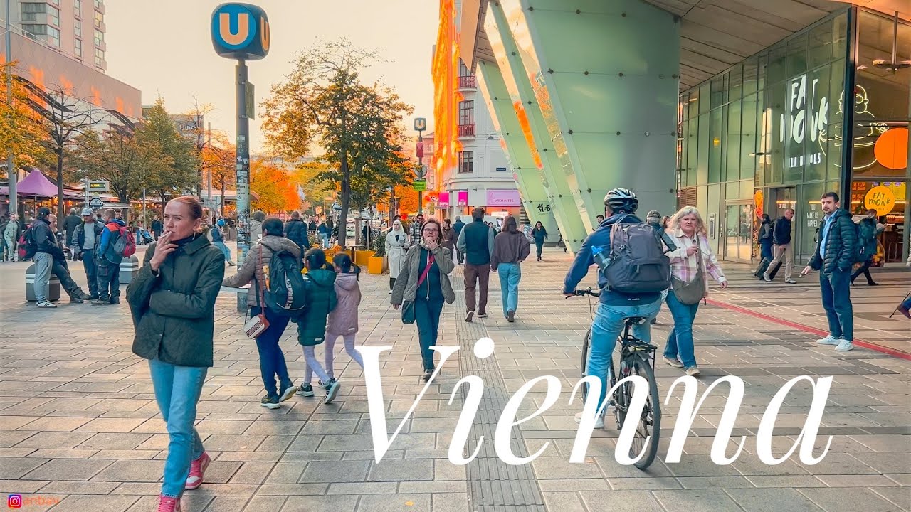 Vienna Autumn Walk 🍁 | 4K Tour in 3rd District (Landstraße)