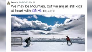 Mountie Playing Hockey Photo Goes Viral, Declared 'Most Canadian Thing Ever'