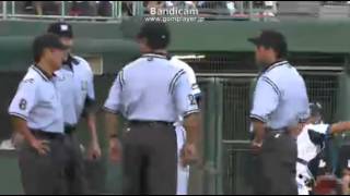 2012-08-12 横浜DeNA中畑監督の抗議