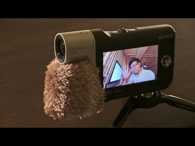 SONY HDR-MV1 - Effective! DIY Windjammer (Windscreen) for 100 Yen