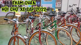Tham Quan HOI CHO XE ĐAP 2022 Nhieu mau xe moi nhieu hang moi