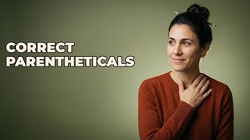 How To Correctly Place Parentheticals Below Character Names?