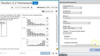 [2.2.12] Using StatCrunch to construct and evaluate a histogram from a frequency distribution table