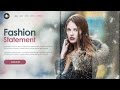 How to design creative website header in photoshop  how to design website header